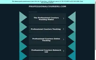 Professional Courier Services of East Grand Rapids website