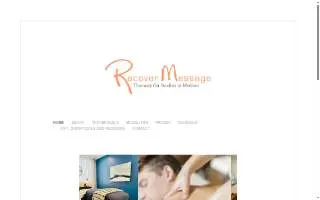 Recover Massage of East Grand Rapids website