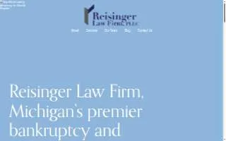 Reisinger Law Firm of East Grand Rapids website