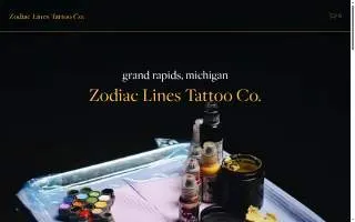 Zodiac Lines Tattoo Co. website