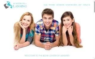 Acne Center of Lansing website