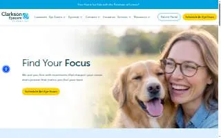 Clarkson Eyecare of East Lansing website