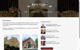 Estes-Leadley Greater Lansing Chapel website