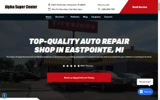 Alpha Super Center of Eastpointe website