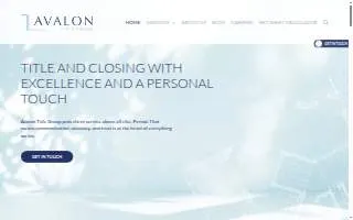 Avalon Title Group of Eastpointe website