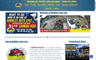 Bubbles Auto Spa of Eastpointe website
