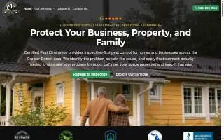 Certified Pest Elimination website