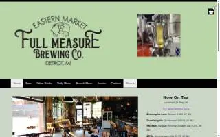 Full Measure Brewing Company website
