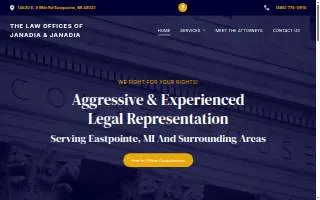 Law Offices of Janadia & Janadia website