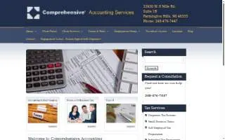 Comprehensive Accounting Services of Farmington website