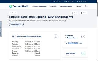Corewell Health Family Medicine - 32754 Grand River Ave