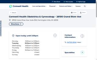 Corewell Health Obstetrics & Gynecology - 28100 Grand River Ave