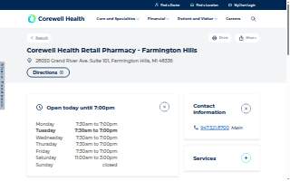 Corewell Health Retail Pharmacy - Farmington Hills