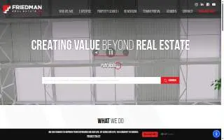 Friedman Real Estate of Farmington website