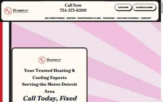 Harriman Heating & Air Conditioning of Farmington website