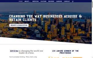 2313 Inc. website
