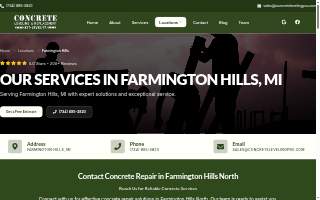 Concrete Leveling & Replacement of Farmington Hills