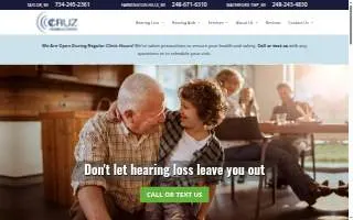 Cruz Hearing Aid Service of Farmington Hills website