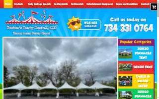 Foster's Party Rental, LLC of Farmington Hills website