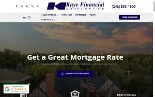 Kaye Financial Corporation of Farmington Hills website