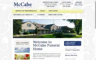 Mc Cabe Funeral Home of Farmington Hills website