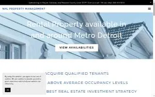 NHL Property Management website