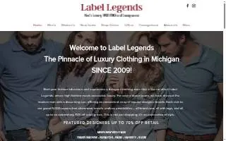 Label Legends Men’s Luxury Consignment website