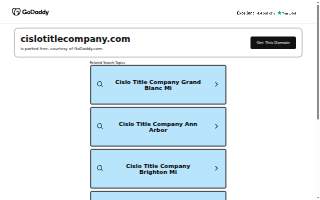 Cislo Title Company