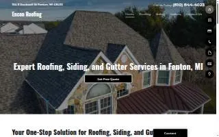 Encon Roofing website