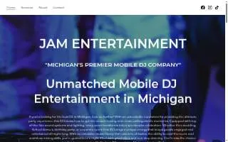 JAM ENTERTAINMENT DJ & KARAOKE SERVICE. Michigan's Premier Mobile DJ Company website