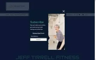 Jeff Tirrell Fitness Studio website