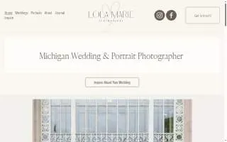 Lola Marie Photography website