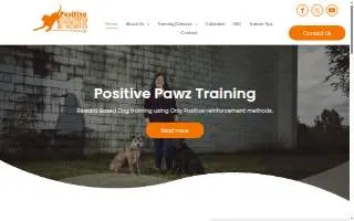 Positive Pawz Training website