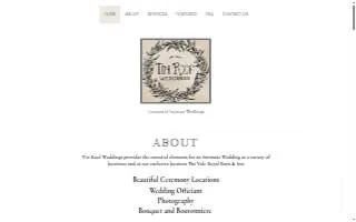 Tin Roof Weddings website