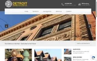 Detroit Cornice and Slate website