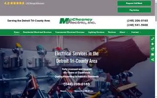 McChesney Electric, Inc of Oak Park website