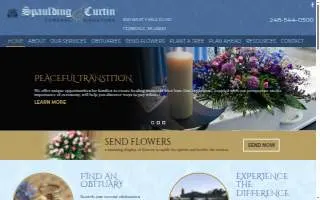 Spaulding & Curtin Funeral Directors website