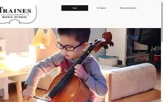 Traines Music Studio website