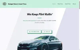 Budget New & Used Tires website