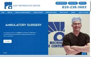 East Michigan Eye Center website
