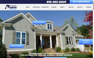 Huron Power Wash of Flint website