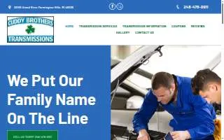 Cuddy Brothers Transmission of Forest Hills website