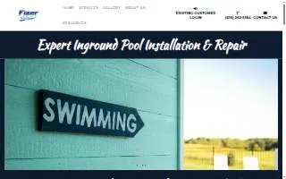 Fizer Pools website