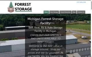 Forrest Storage website