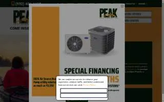 Peak Heating And Cooling of Forest Hills website