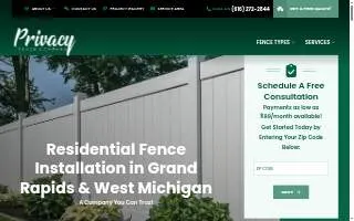 Privacy Fence Company of Forest Hills website
