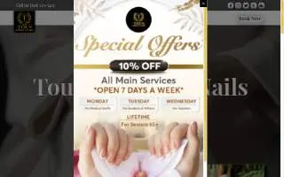 Tous Bakery & Nails Byron Center website