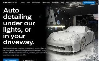 Bubbles Auto Spa website
