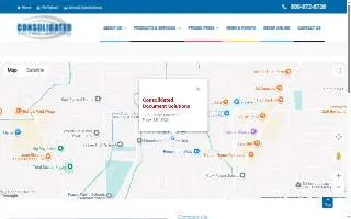 Consolidated Document Solutions website