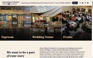 Fenton Winery & Brewery/Dream Machine Distillery of Auburn Hills website